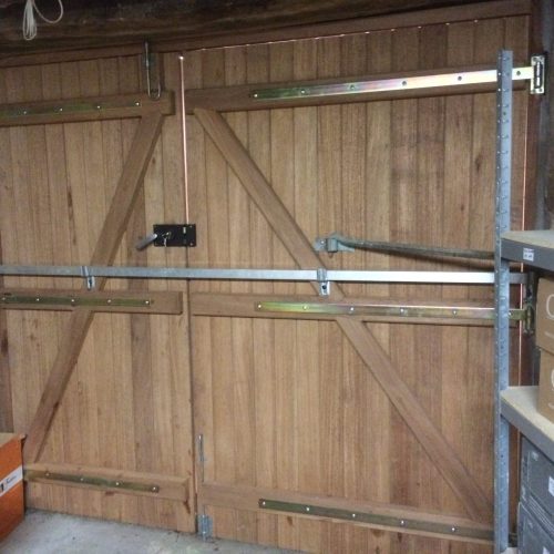 Fabrication portail Bois2