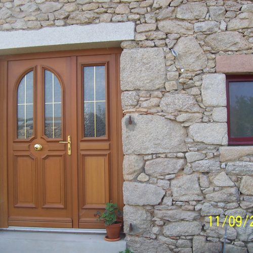 Porte d'entrée bois